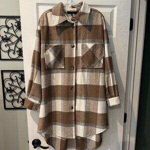 Blu Pepper Long Shirt Jacket